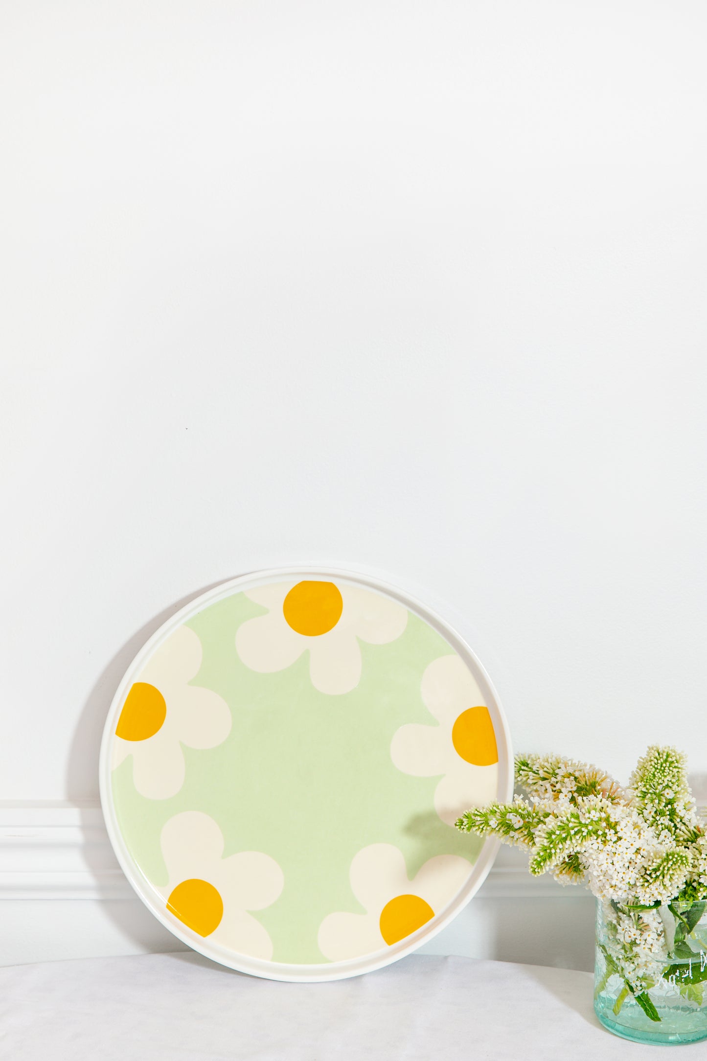 Flower Power Mint Green