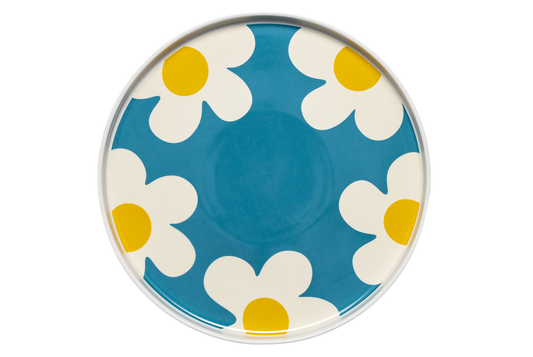 Flower Power Cobalt Blue